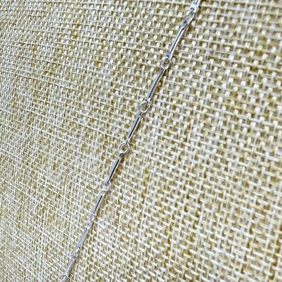 Silpada Half Moon Celestial Chic 32 Inch N2853 Sterling Silver Long Bar Necklace - Picture 4 of 6